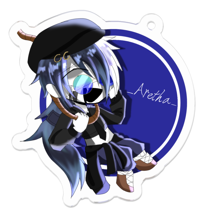 アクリルキーホルダー（コーティング） - 50 x 50 (mm)