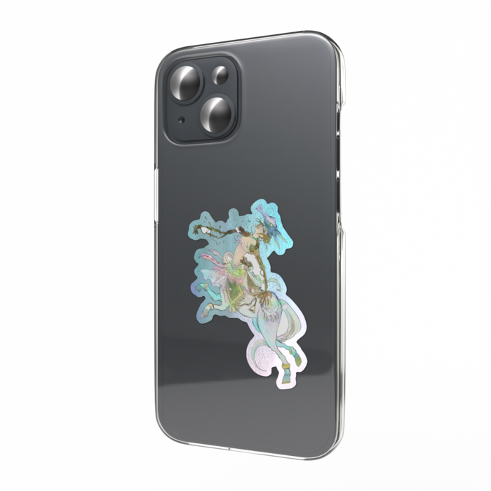 オーロラスマホステッカー - 縦