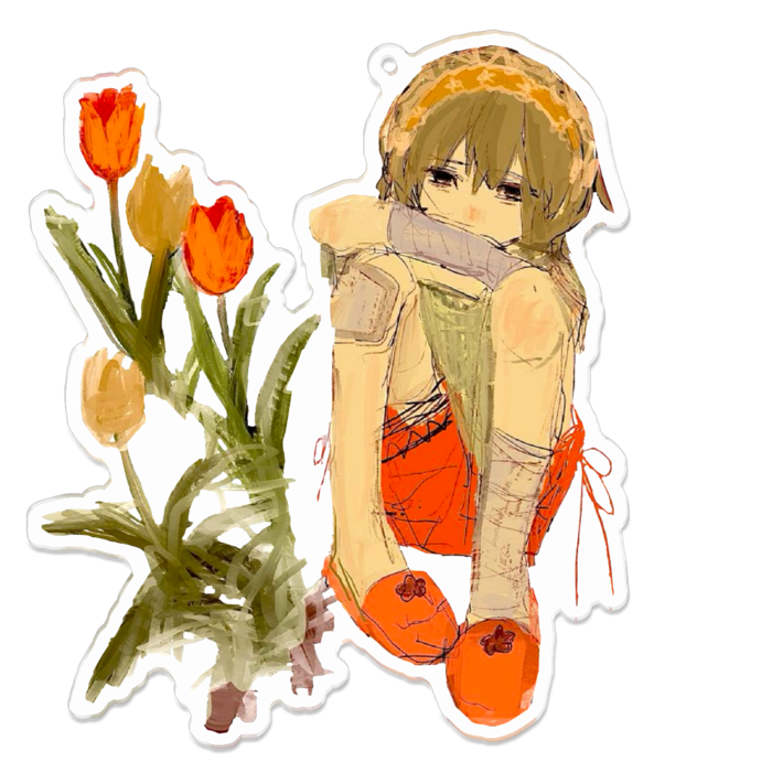 アクリルキーホルダー（コーティング） - 100 x 100 (mm)