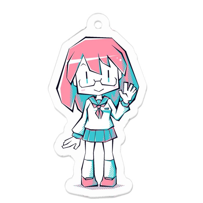 アクリルキーホルダー - 50 x 50 (mm)