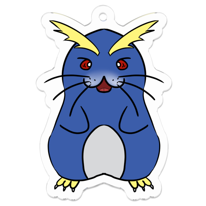 アクリルキーホルダー【ぺんざっくん】 - 50 x 50 (mm)