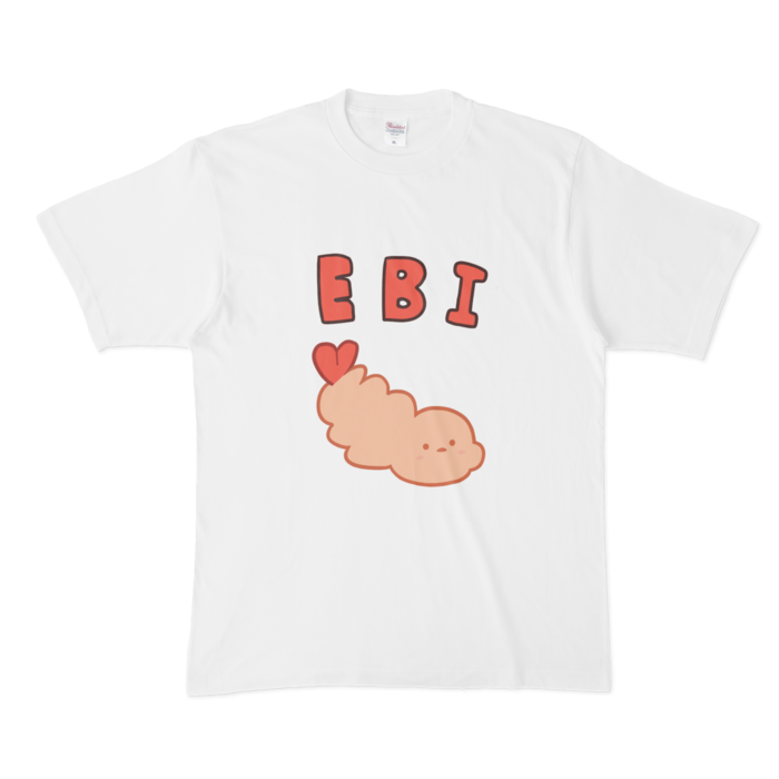 えびTシャツ - XL - 白