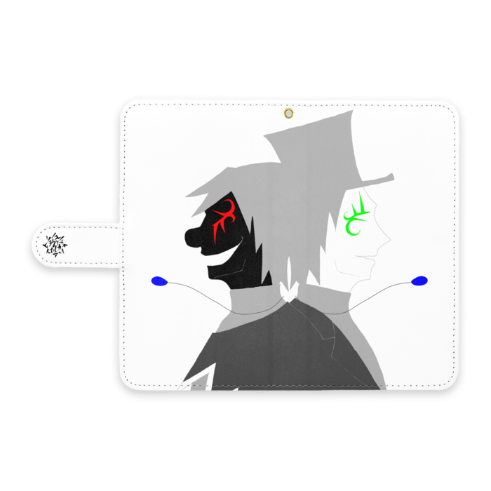 Androidケース白 - L - 穴 あり