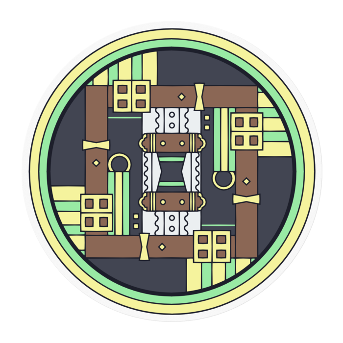 ステッカー - 100 x 100 (mm)