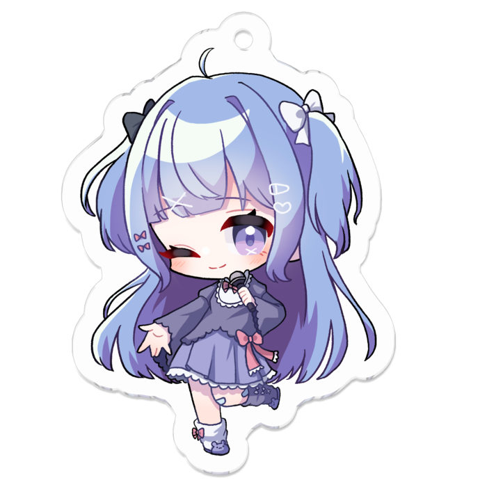 ういんくver. アクリルキーホルダー - 50 x 50 (mm)
