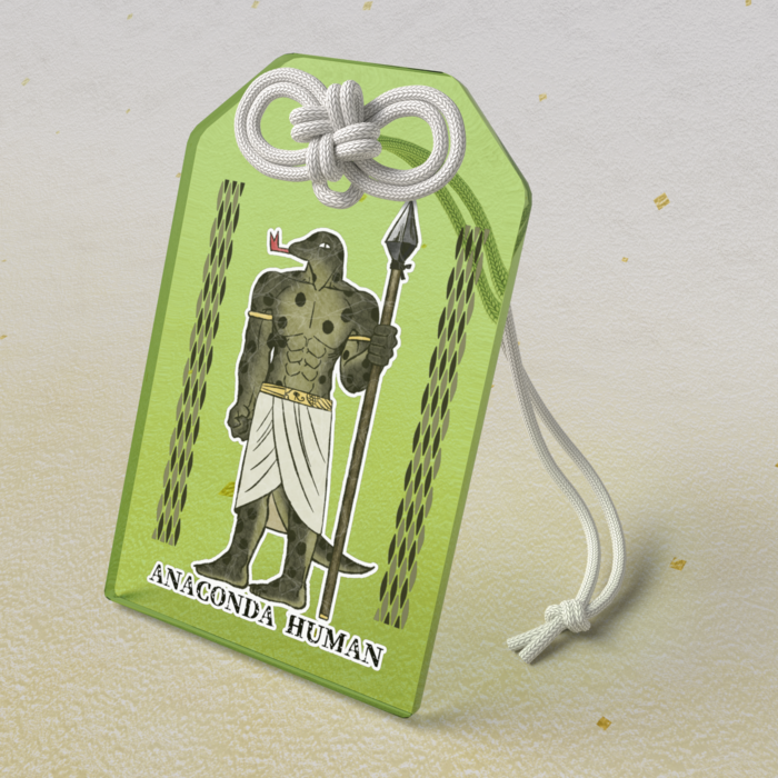 アクリルお守り - 50 × 80mm