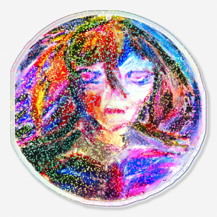 ホログラムアクリルキーホルダー - 100 × 100mm(1)