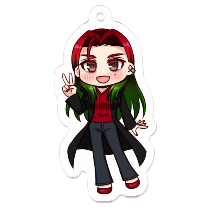 アクリルキーホルダー（コーティング） - 50 x 50 (mm)