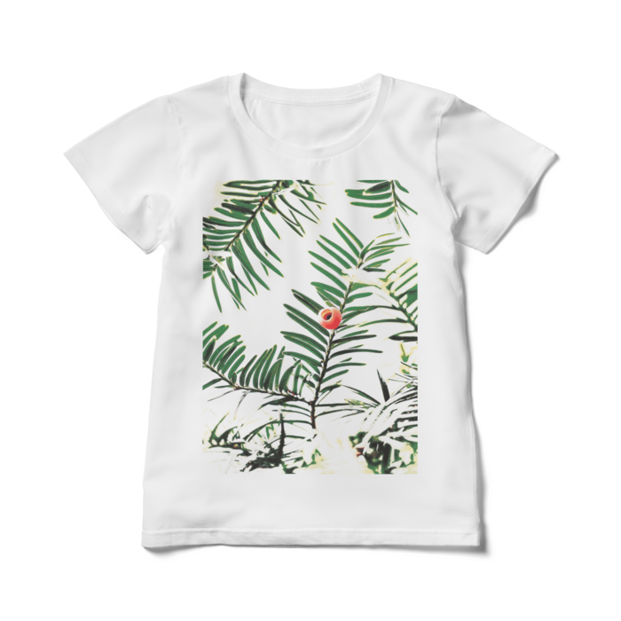【文字なし】レディースTシャツ - L - 白