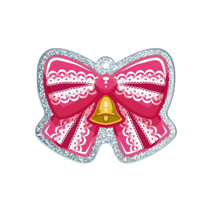 ラメアクリルキーホルダー - 50 × 50mm