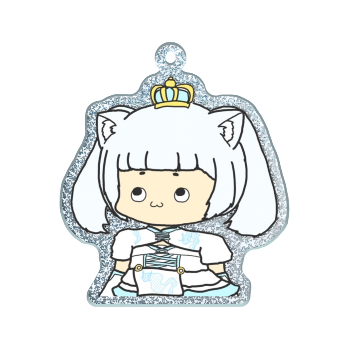 ラメアクリルキーホルダー - 50 × 50mm