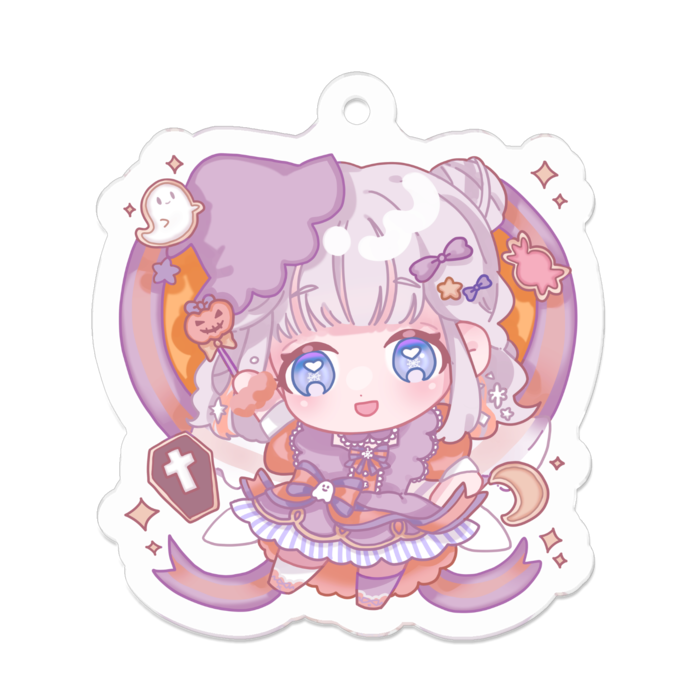 アクリルキーホルダー（コーティング） - 50 x 50 (mm)