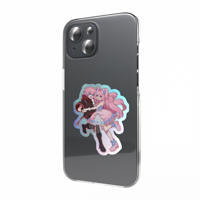 オーロラスマホステッカー - 縦