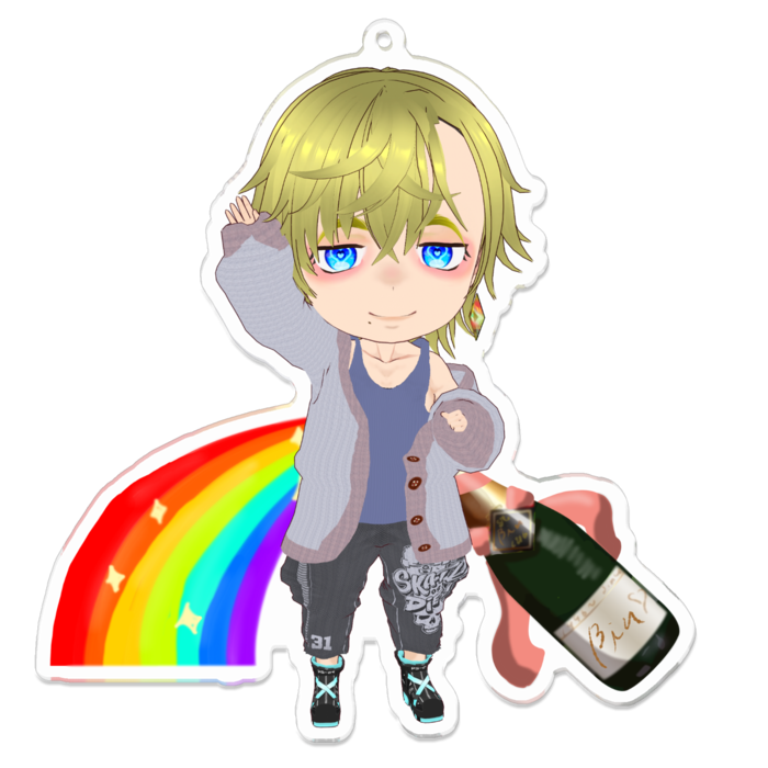 アクリルキーホルダー - 100 x 100 (mm)