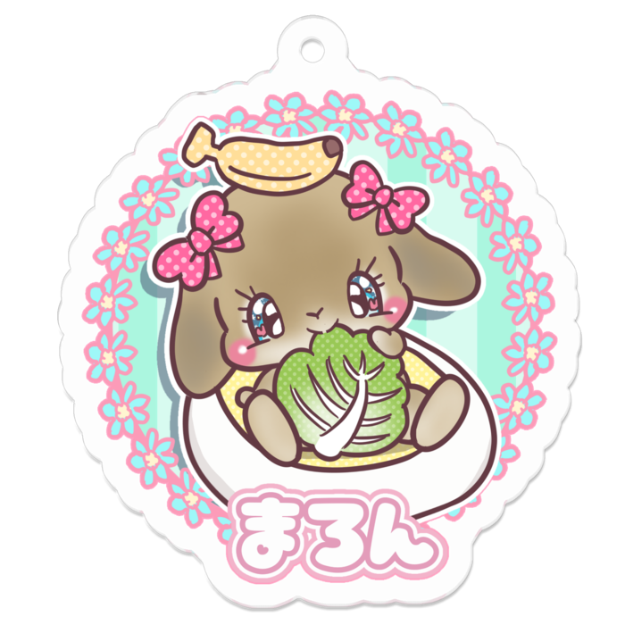 アクリルキーホルダー（コーティング） - 50 x 50 (mm)