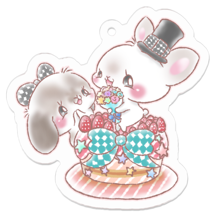 アクリルキーホルダー - 50 x 50 (mm)