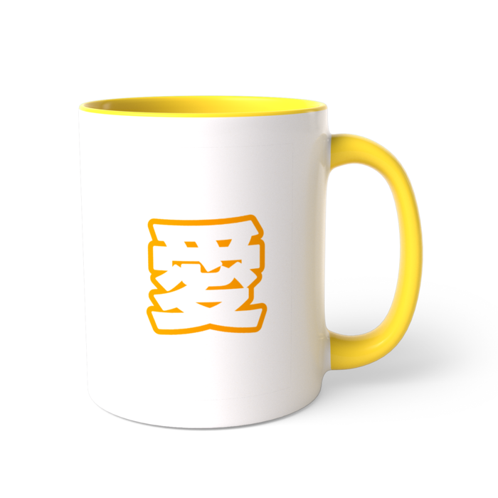 ツートンカラーマグカップ - 直径 8.2cm / 高さ 9.5cm