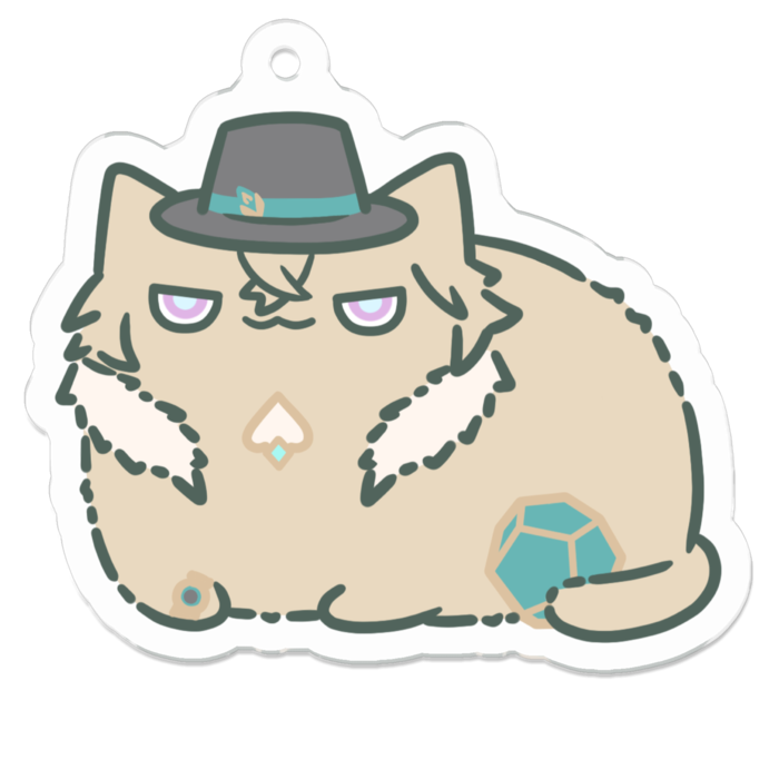 アクリルキーホルダー - 50 x 50 (mm)