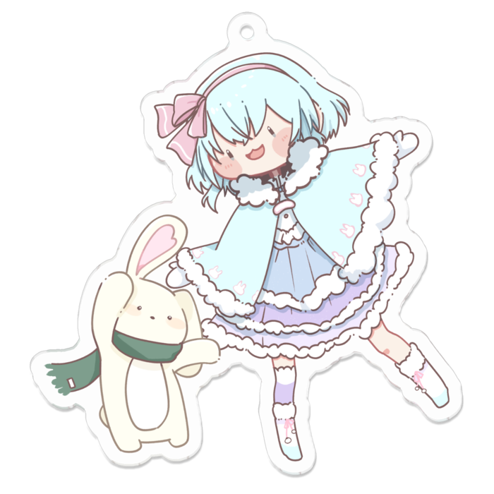 アクリルキーホルダー（コーティング） - 70 x 70 (mm)