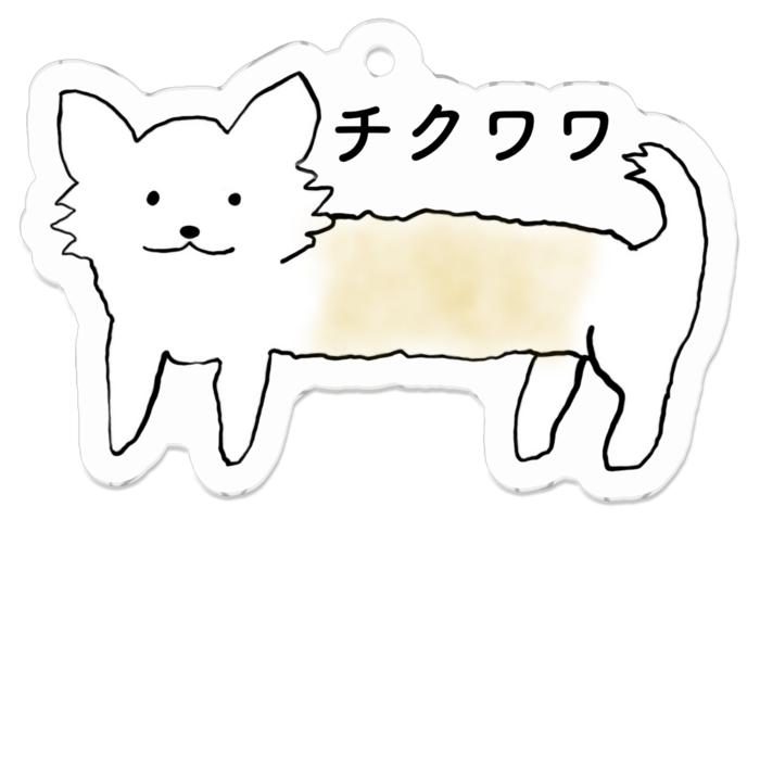 アクリルキーホルダー(コーティング) - 50 x 50 (mm)