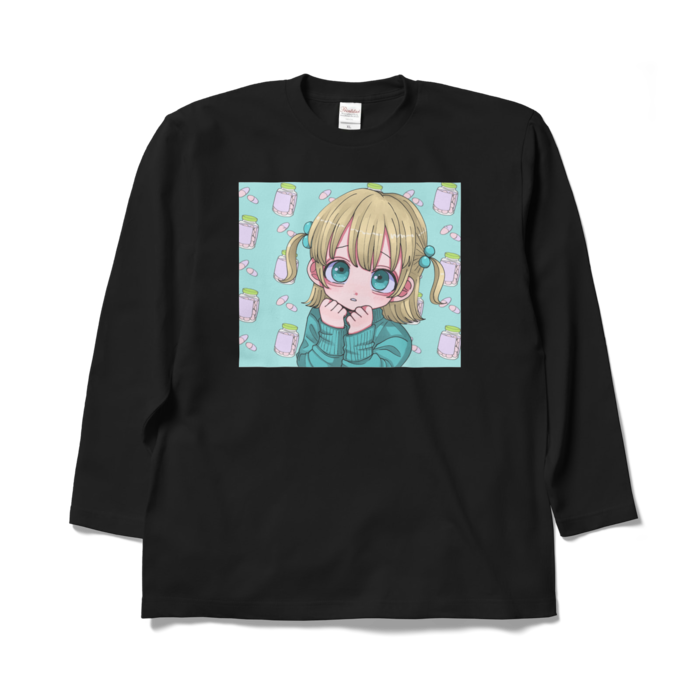 ロングスリーブTシャツ - XL - ブラック