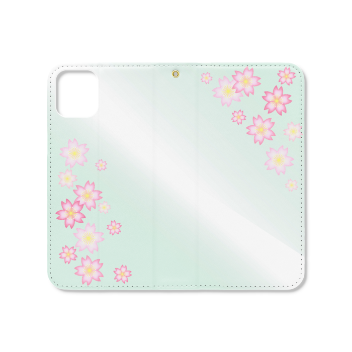手帳型iPhoneケース(ベルトなし) - iPhone 11 - ストラップ穴 あり