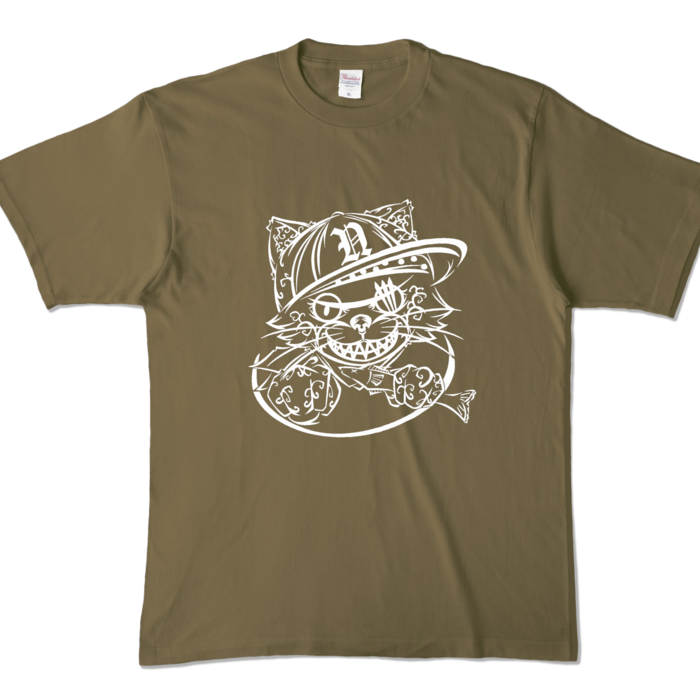 カラーTシャツ - XL - オリーブ (濃色)