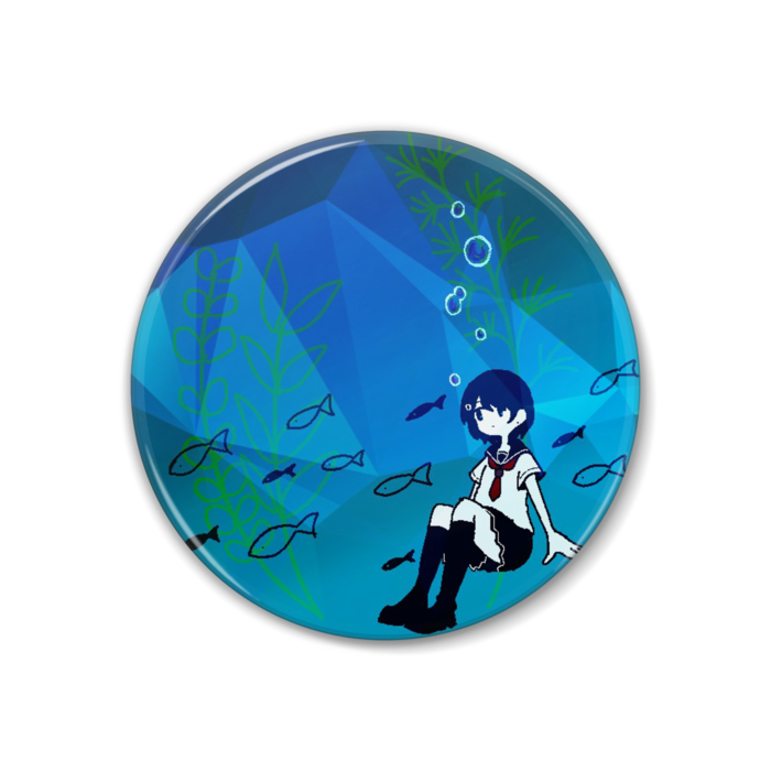 水槽缶バッジ【38mm】