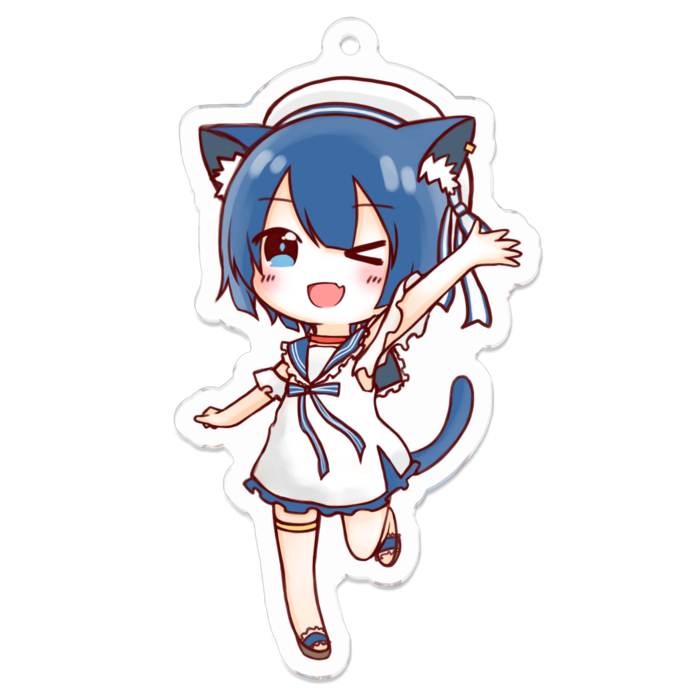 サマーるいちゃんアクリルキーホルダー（コーティング） - 70 x 70 (mm)(1)