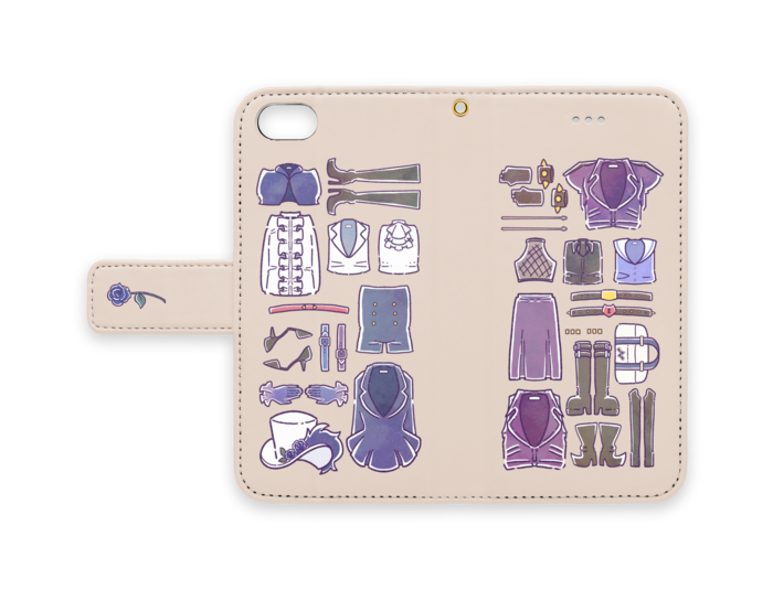 手帳型iPhoneケース - iPhone 8 / 7 - ストラップ穴 あり