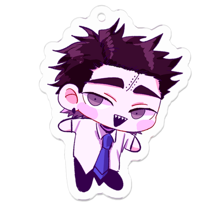 アクリルキーホルダー（コーティング） - 50 x 50 (mm)