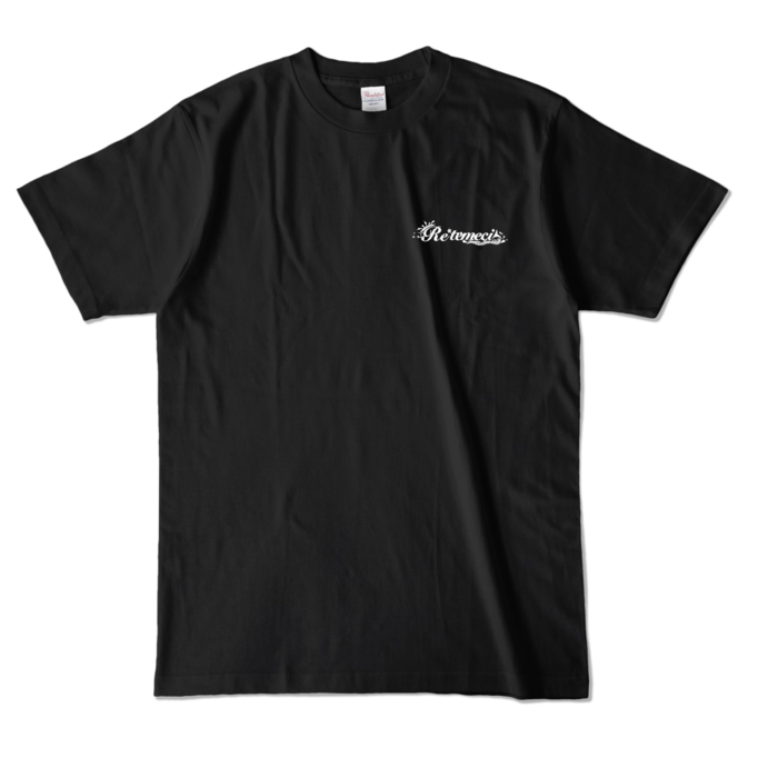 Re*temeci1周年記念Tシャツ（Ver.黒）  L