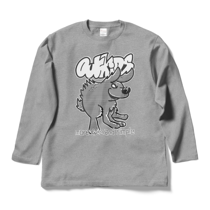 ロングスリーブTシャツ - L - 杢グレー