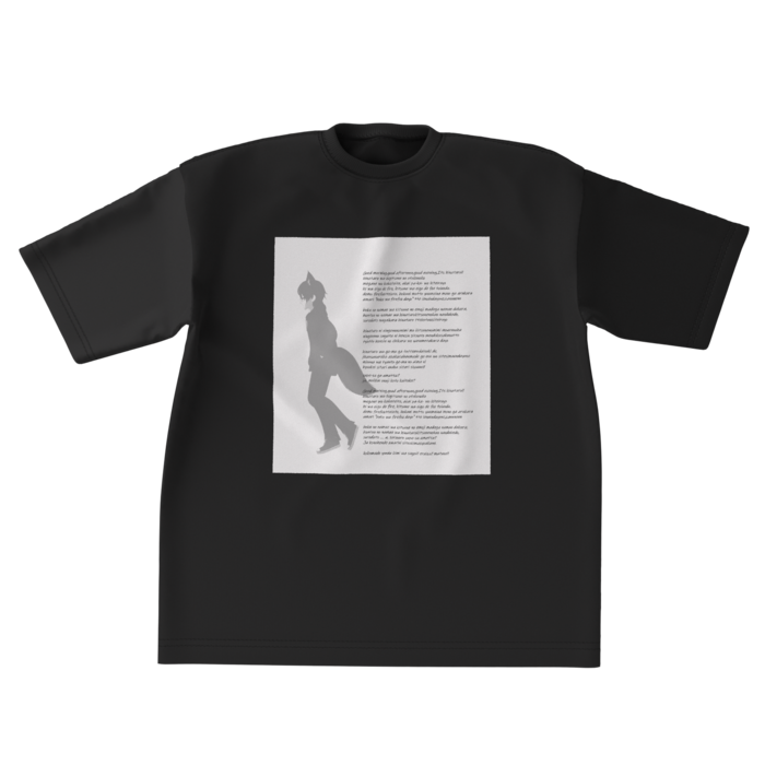 ビッグシルエットTシャツ - XL - ブラック