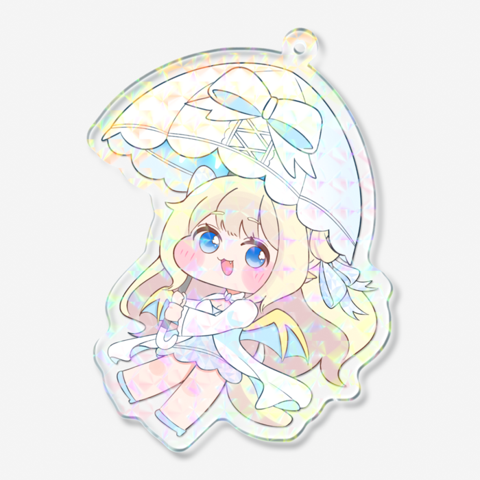 ホログラムアクリルキーホルダー - 70 × 70mm