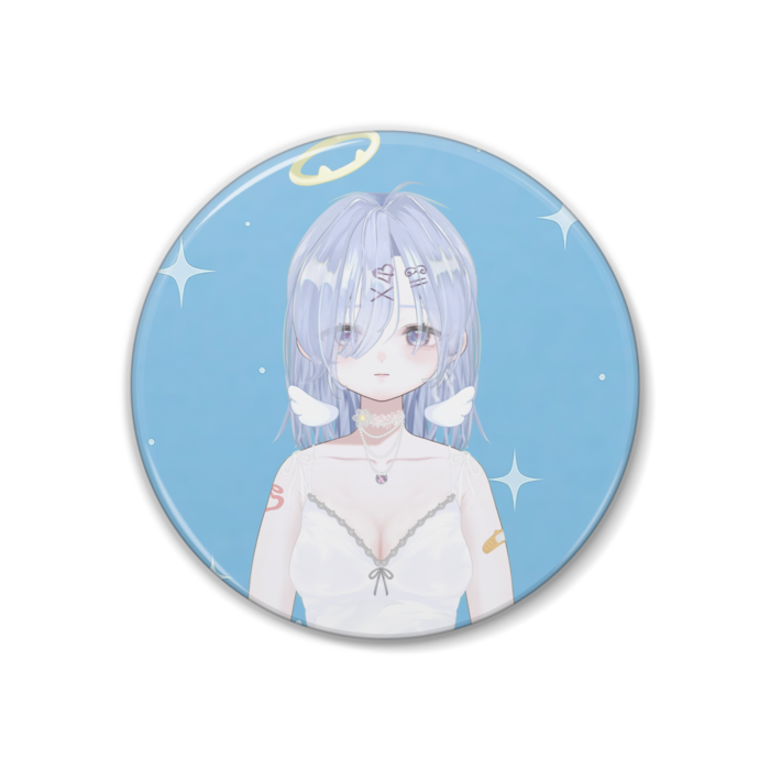 ①缶バッジ - 38mm(ツインテールなしver)