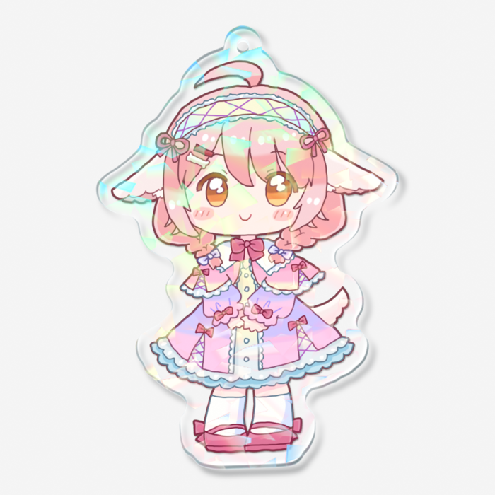 ホログラムアクリルキーホルダー - 70 × 70mm