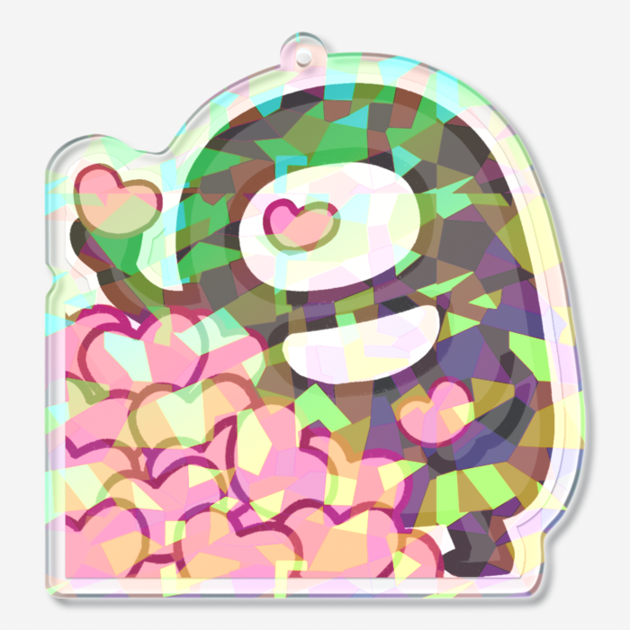 ホログラムアクリルキーホルダー - 70 × 70mm