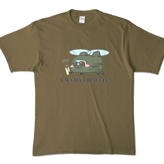 カラーTシャツ - XL - オリーブ (濃色)