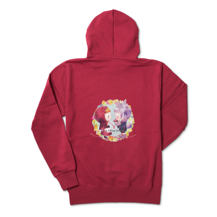 ジップパーカー - M - バーガンディ