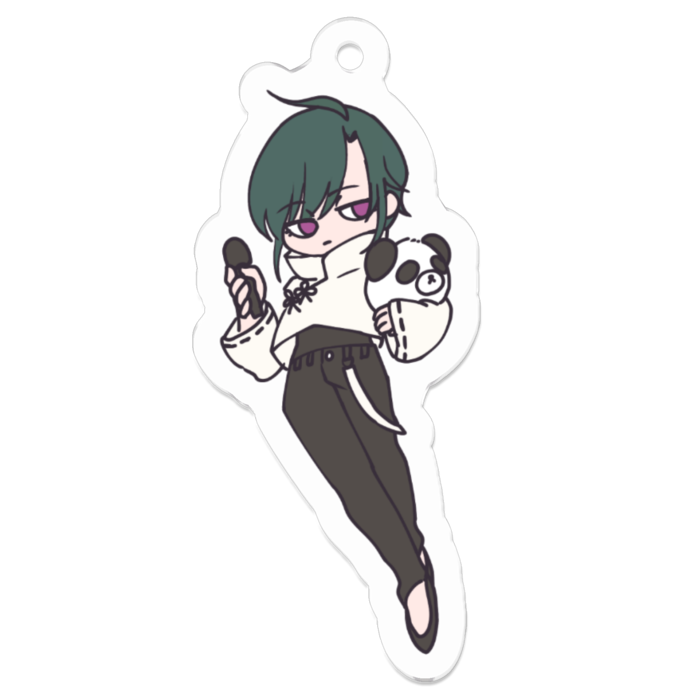 アクリルキーホルダー_緑仙
