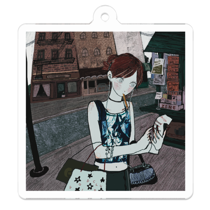 アクリルキーホルダー - 50 x 50 (mm)