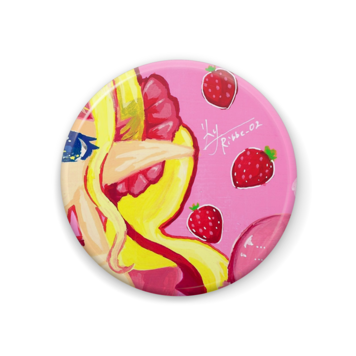 缶バッジ - 44mm(1) ストロベリー🍓
