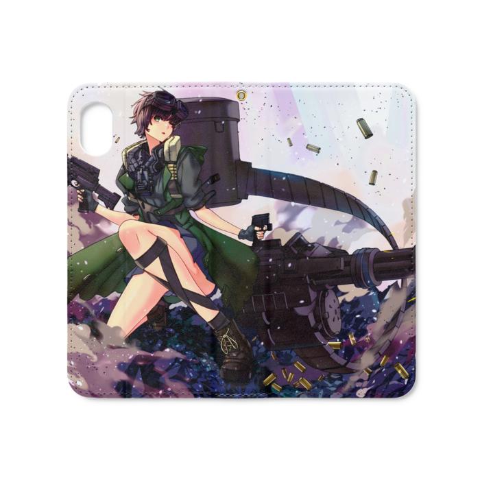 手帳型iPhoneケース（ベルトなし） - iPhone XR - ストラップ穴 あり