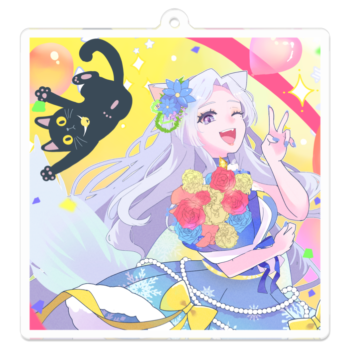 アクリルキーホルダー - 70 x 70 (mm)