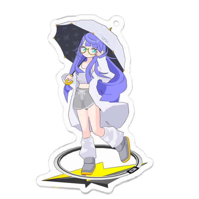 アクリルキーホルダー（コーティング） - 70 x 70 (mm)