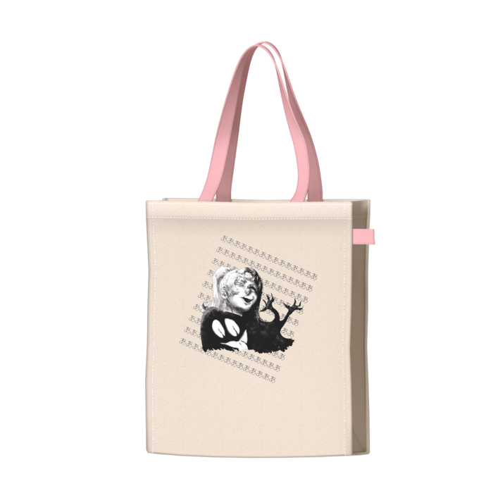 ツートンカラーバッグ - ピンク - W34 × H41 × D14cm