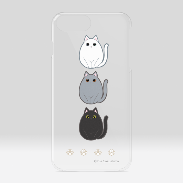 ムジころねこクリアiPhoneケース - iPhone 6 Plus / 7 Plus / 8 Plus