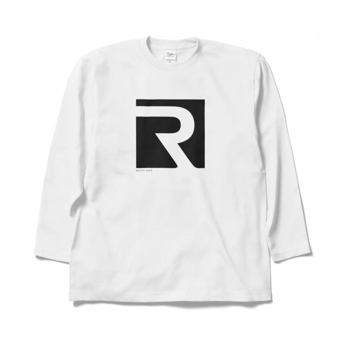 ロングスリーブTシャツ - XL - ホワイト(黒)