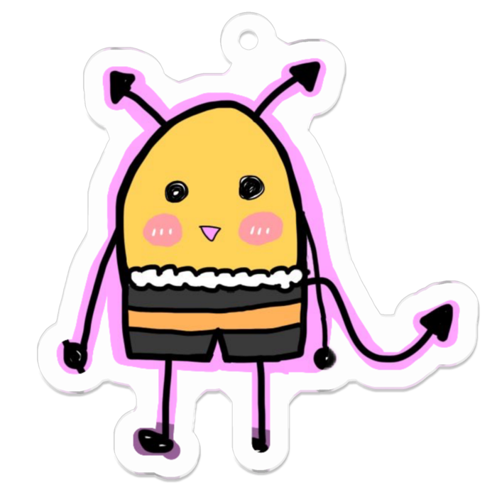 アクリルキーホルダー - 50 x 50 (mm)